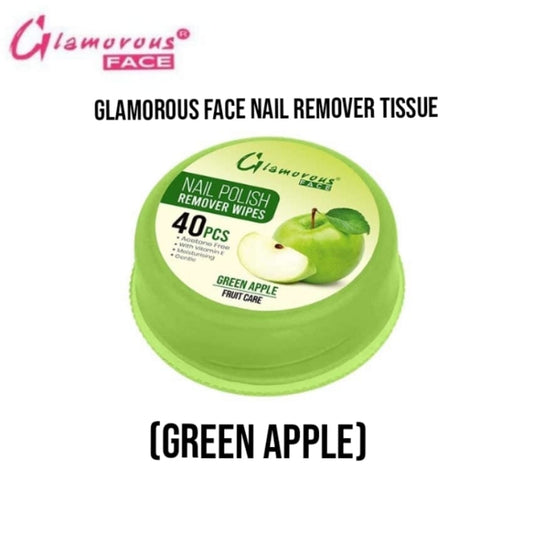 Glamorous Face Nail Remover Tissue (GREEN APPLE)