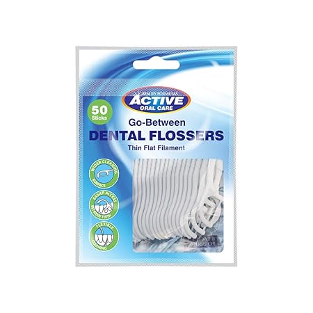 Beauty Formulas Active Go Between Dental Flossers 50 sticks