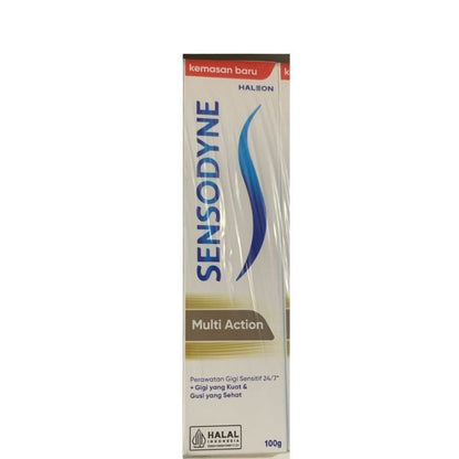 Sensodyne Multi Action Toothpaste 100g Sensitive Teeth 24/7 Protection Halal Formula