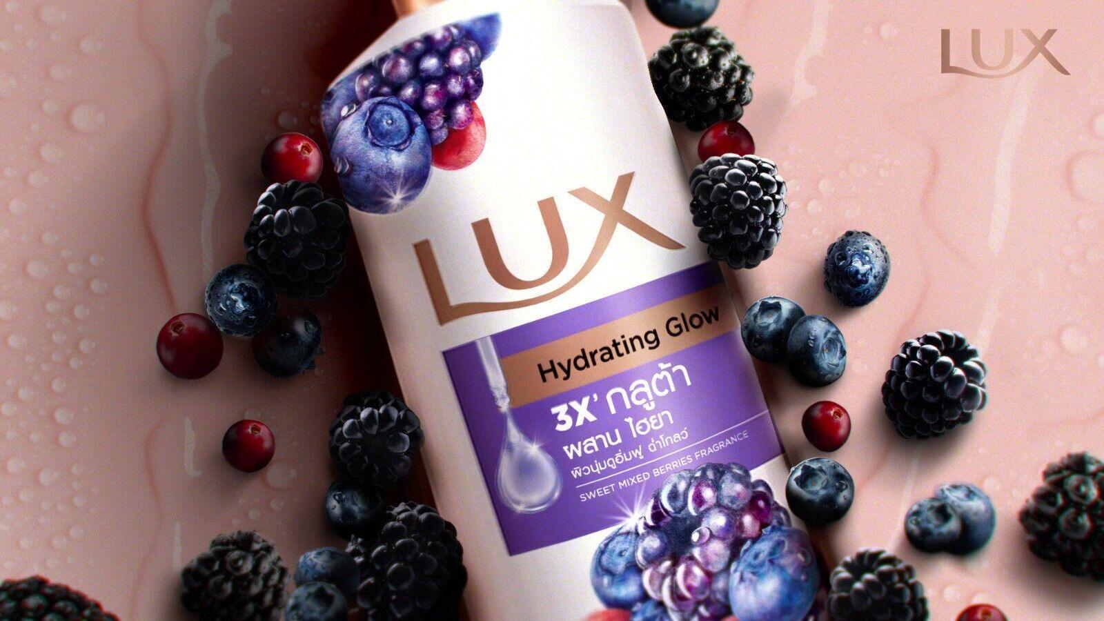 Lux Hydrating Glow Body Wash 190ml – 3x Moisturizing with Sweet Mixed Berries Fragrance