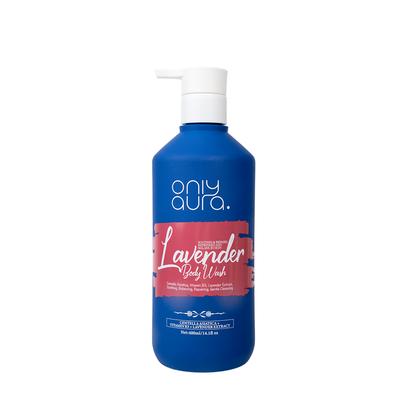 Only Aura Lavender Shower Gel 400ml – Deep Cleansing Body Wash for Relaxing Lavender Fragrance, Soft Smooth Skin, Hydration &