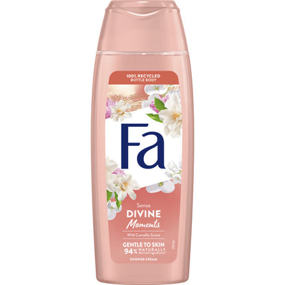 Fa Sense Divine Moments Wild Camilla Scent Shower Gel 250ml – Gentle to Skin, 94% Naturally Derived Ingredients, 100% Recycle