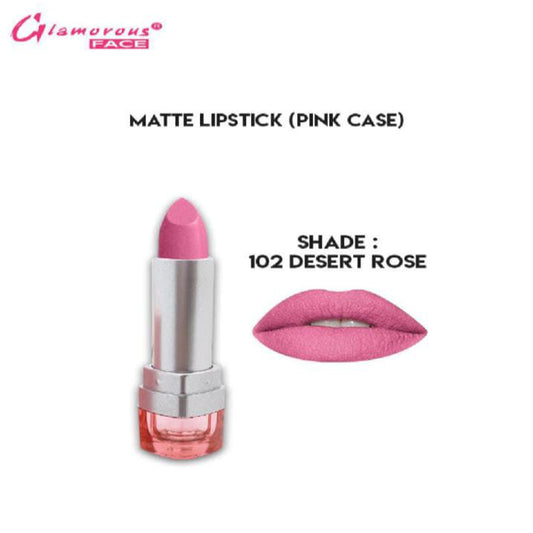 Glamorous Face Matte Lipstick Vitamin E & Aloe Vera Extracts (shade 102) (Desert Rose)