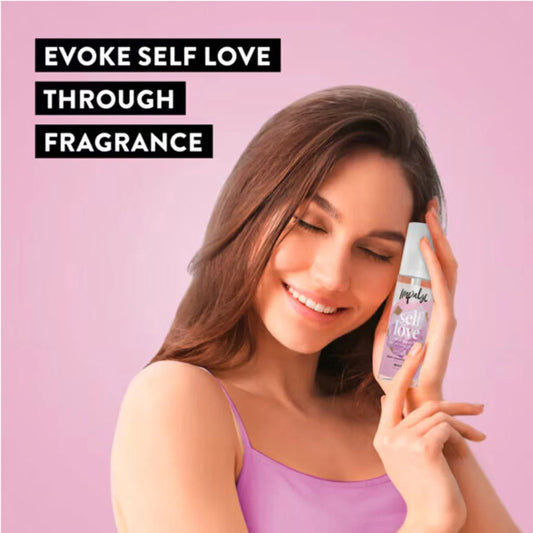 Impulse Self Love Rose Quartz Rose, Patchouli & Cedarwood Body Fragrance Mist 150ml - Long Lasting Body Mist for Women, Flora