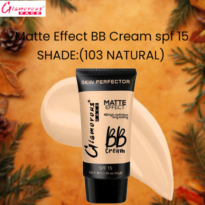 Glamorous Face Matte Effect BB Cream spf 15 (Shade:103 Natural)