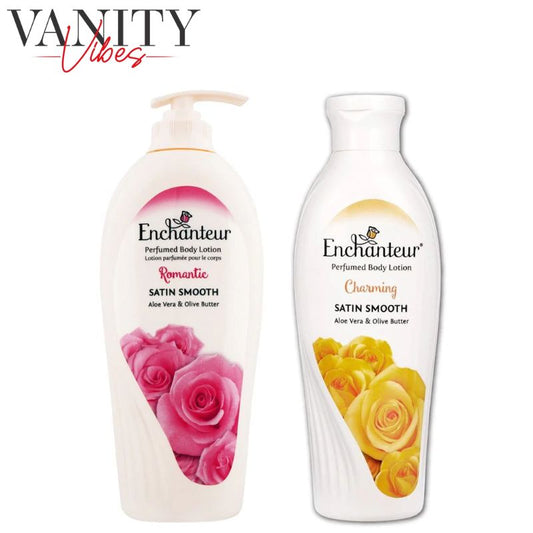 Enchanteur Romantic Perfumed Body Lotion 500ml + Enchanteur Charming Perfumed Body Lotion 250ml (Pack Of 2)
