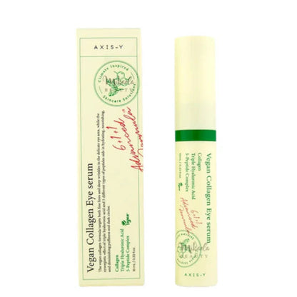 AXIS-Y Vegan Collagen Eye Serum 10 ml Reduces Puffiness & Smooths Fine Lines 10ml (K Beauty)