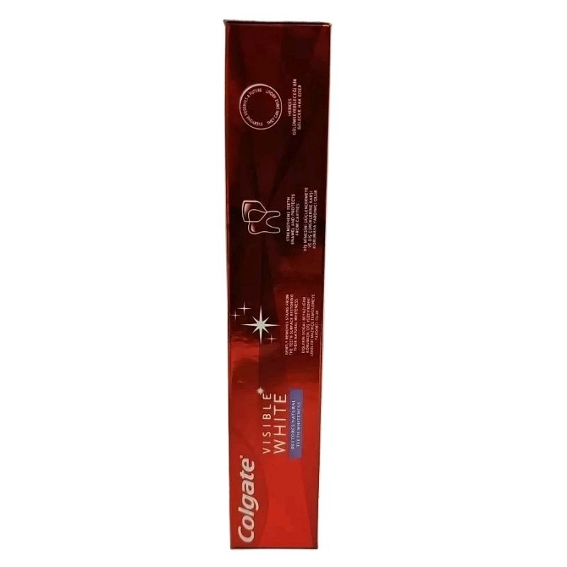 Colgate Visible White Toothpaste 75ml Restores Natural Teeth Whiteness & Bright Smile