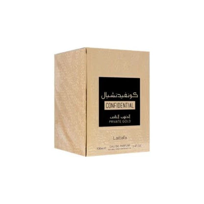Lattafa Confidential Private Gold Eau de Parfum for Women And Men 100ml