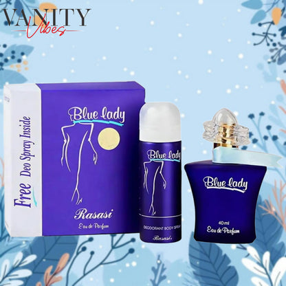 Rasasi Blue Lady EDP Women 40ml with Free deo 50ml for Women