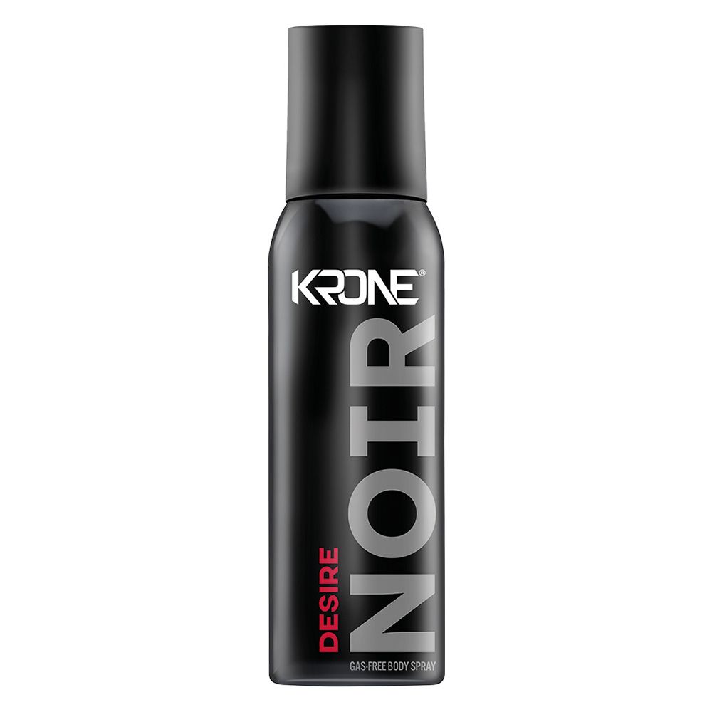 Krone Noir Desire Gas-Free Body Spray 120ml Long-Lasting Fresh & Masculine Fragrance
