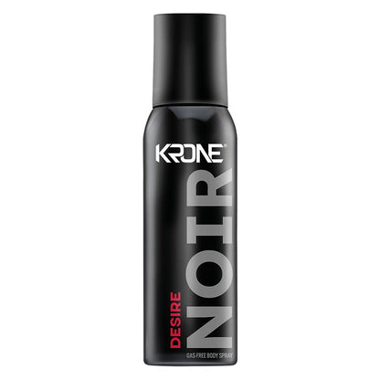 Krone Noir Desire Gas-Free Body Spray 120ml Long-Lasting Fresh & Masculine Fragrance