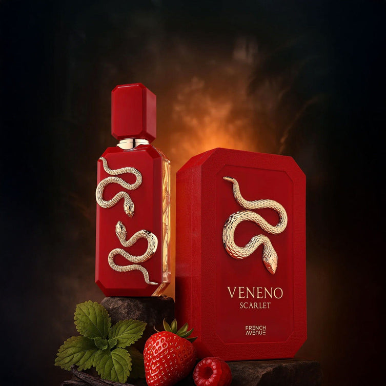French Avenue Veneno Scarlet Eau De Parfum 100ml – Long Lasting Original Bold Unisex Fragrance for Men & Women