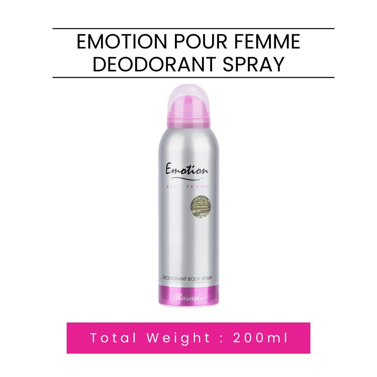 Emotion Deodorant Body Spray by Rasasi 200ml for Women