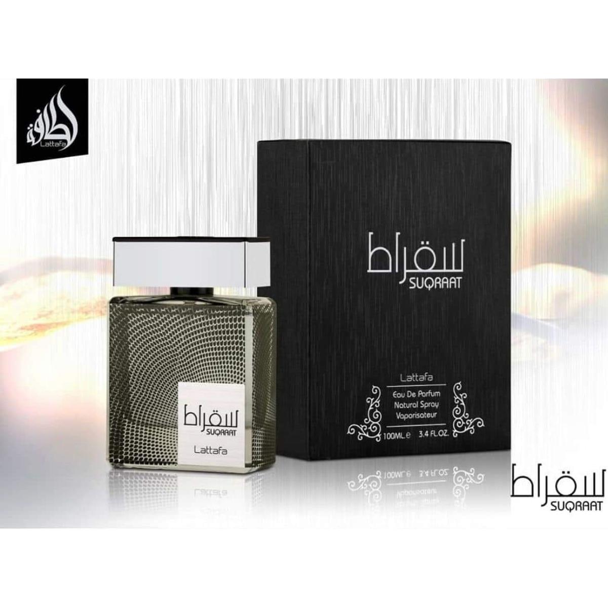 Lattafa Suqraat Eau de Parfum 100ml - Long Lasting Original Fresh Aquatic Masculine Fragrance for Men