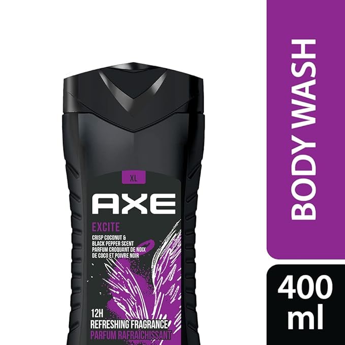 Axe Excite 12h Long Lasting Fragrance 3 In 1 Body Wash 400ml