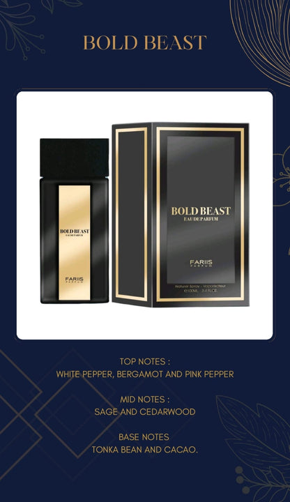 Faris Bold Beast by Fariis Parfums EDP 100ml for Men