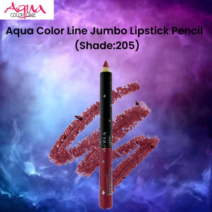 Aqua Color Line Jumbo Lipstick Pencil (Shade:205)