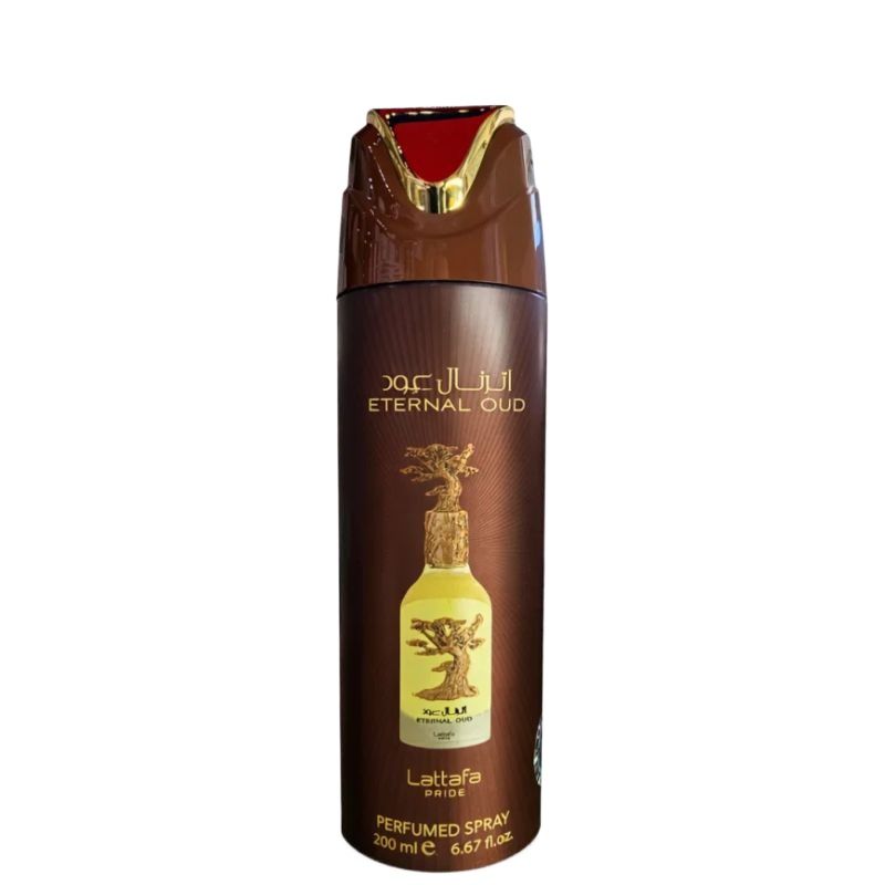 Lattafa Pride Eternal Oud Perfumed Spray 200ml – Long Lasting Luxury Oud Oriental Fragrance Body Spray for Men & Women