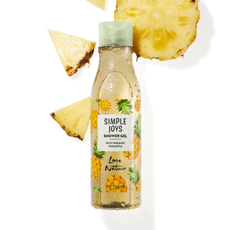 Oriflame Cosmetics Orifllame Simple Joys Shower Gel Pineapple Love Nature 250ml