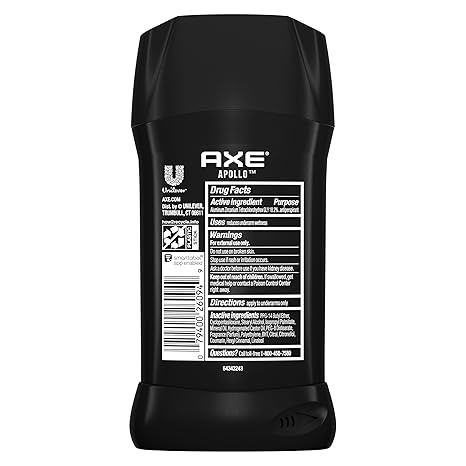 AXE Antiperspirant Deodorant Stick Apollo 48 Hour Sweat and Odor Protection 76g