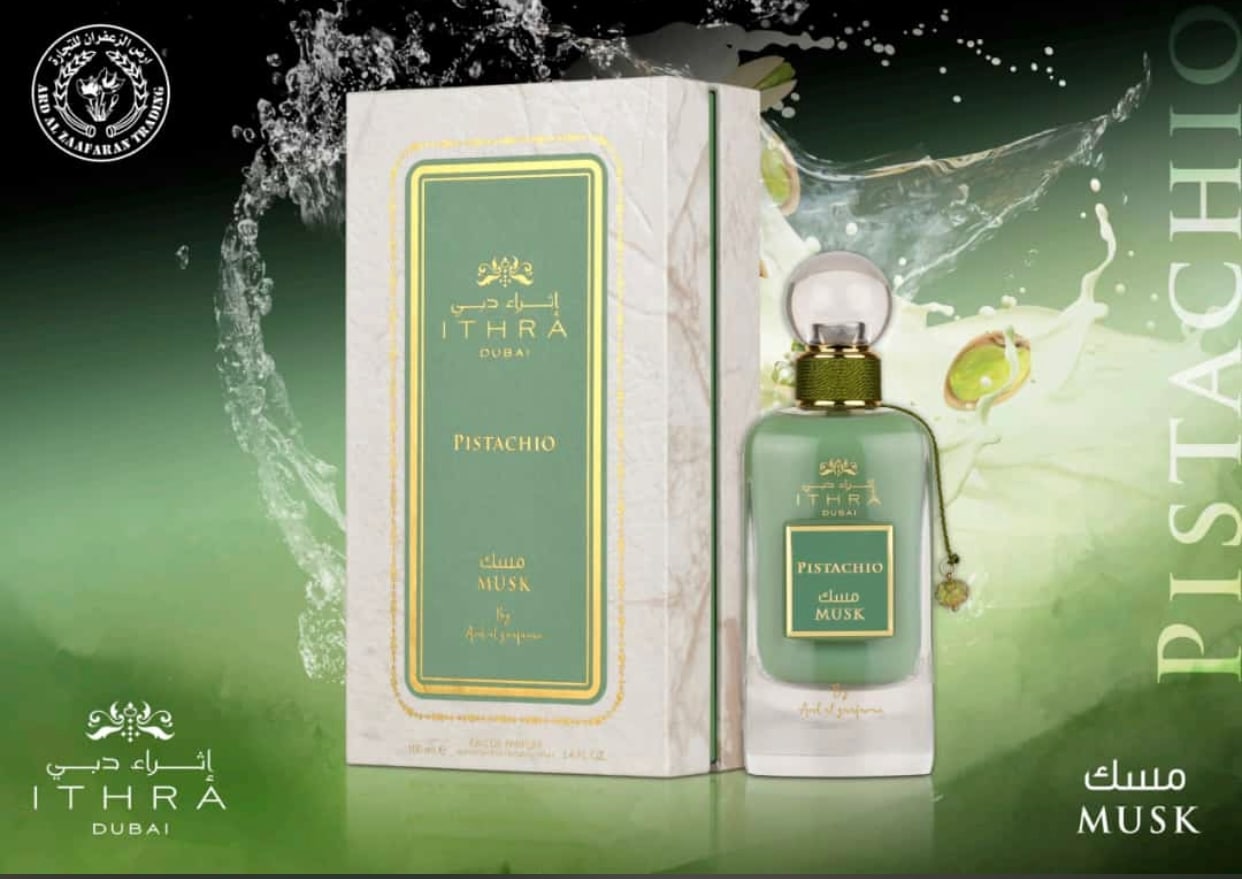 Ithra Dubai Pistachio Musk by Ard Al Zaafaran EDP 100ml for Men & Women