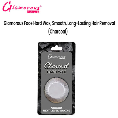 Glamorous Face Hard Wax, Smooth, Long-Lasting Hair Removal (Charcoal)