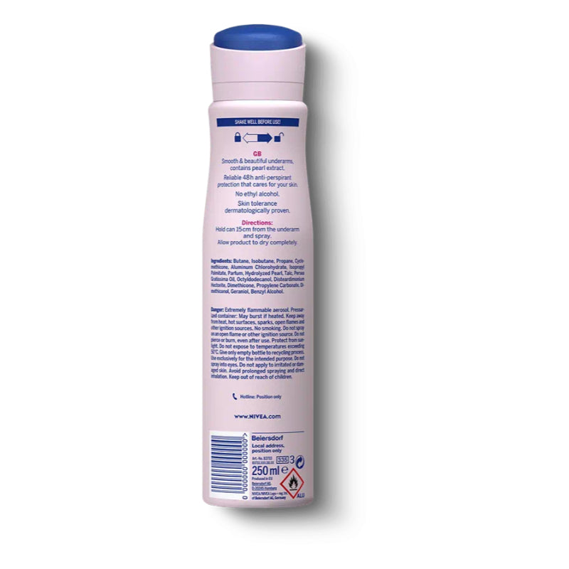 Nivea Pearl & Beauty Quick Dry Anti-Perspirant Deodorant Spray 250ml