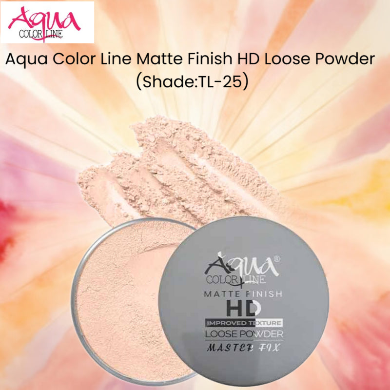 Aqua Color Line Matte Finish HD Loose Powder (Shade:TL-25)