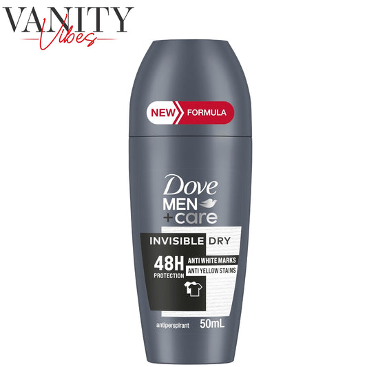 Dove Men+Care  Invisible Dry Anti white marks & Anti yellow stains  48H protection Antiperspirant Deodorant roll on 50ml