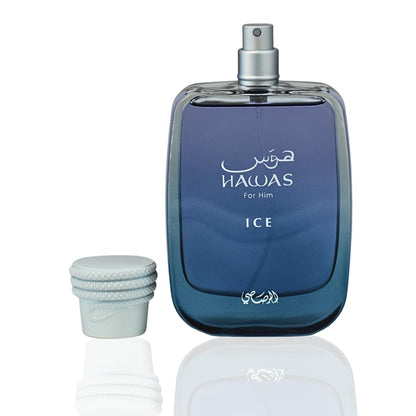 Rasasi Hawas Ice Eau De Parfum Spray for Men 100ml Refreshing & Long-Lasting Masculine Fragrance