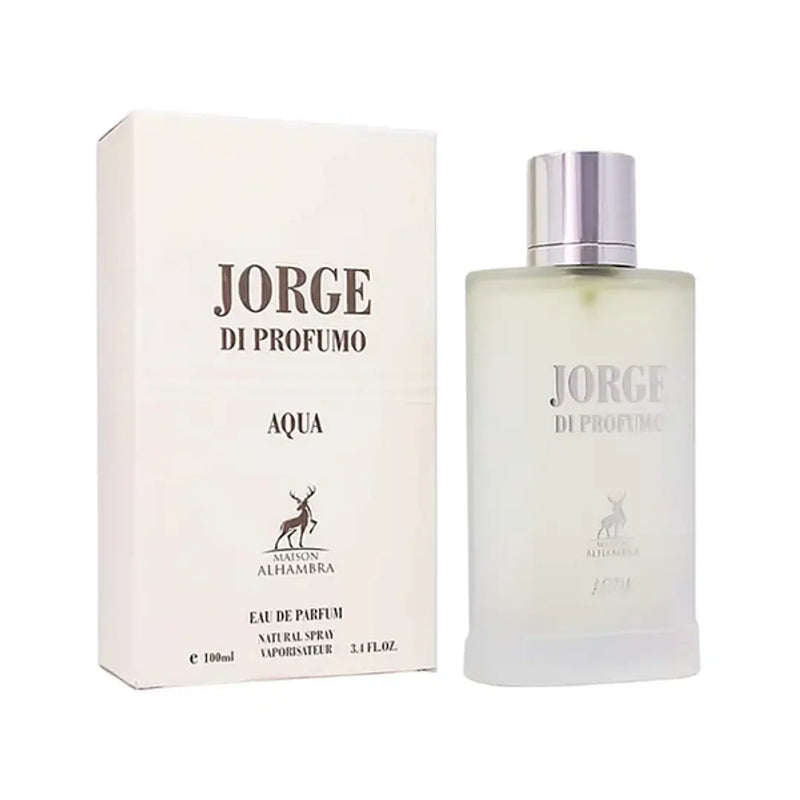 Jorge Di Profumo Aqua Eau de Parfum by Maison Alhambra 100ml Long-Lasting Fresh Aquatic Fragrance