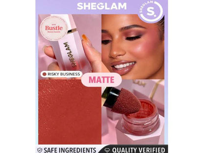 She Glam Sheglam Color Bloom Liquid Blush in Shade Risky Business 5.2 ml Natural Flush & Long-Lasting Glow