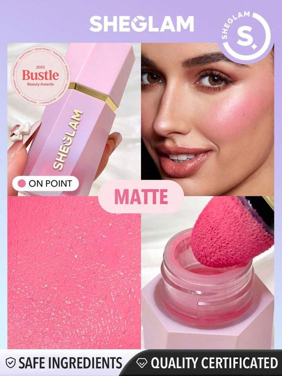 She Glam Sheglam Color Bloom Liquid Blush in Shade On Point 5.2 ml Natural Flush & Long-Lasting Glow