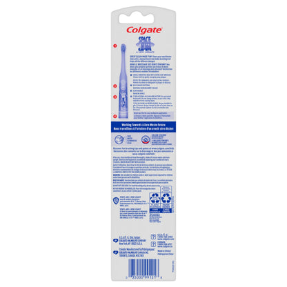 Colgate Kids Space Jam Battery Toothbrush – Includes 1 AA Battery, Fun & Effective Cleaning for Kids