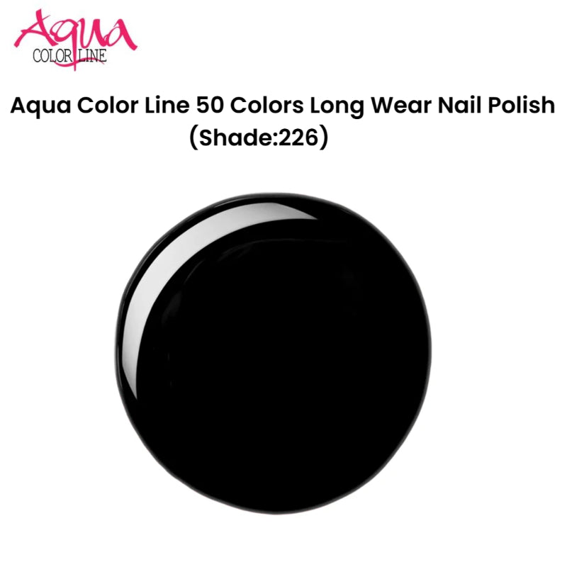 Aqua Color Line 50 Colors Long Wear Nail Polish (Shade:226)