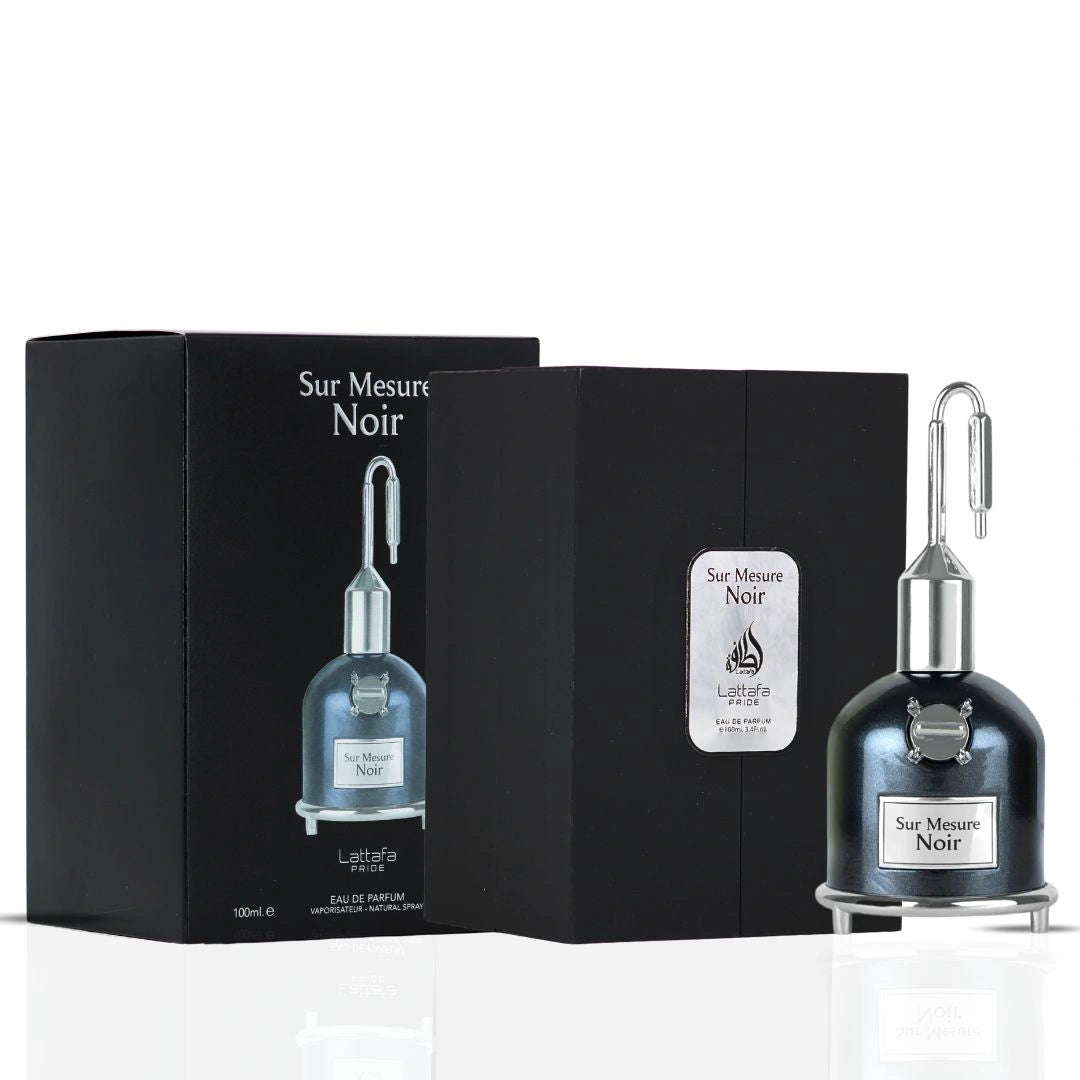 Lattafa Pride Sur Mesure Noir Eau de Parfum 100ml - Long Lasting Original Bold Masculine Fragrance for Men