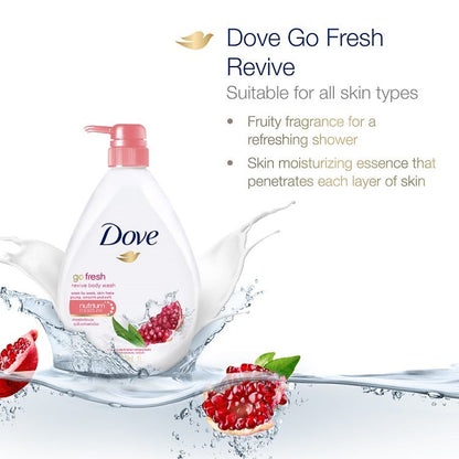 Dove Go Fresh Revive Pomegranate & Lemon Verbena Body Wash 550ml