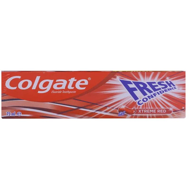 Colgate Fresh Confidence Extreme Fresh Red Gel Toothpaste 75ml Long-Lasting Freshness & Cavity Protection