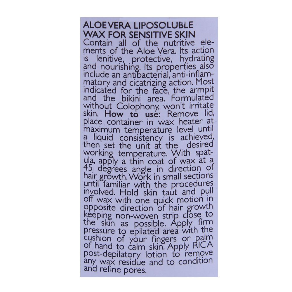 RICA Aloevera Sensitive Skin Liposoluble Wax 400ml