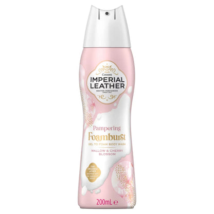 Imperial Leather Pampering Foamburst Mallow & Cherry Blossom Gel To Foam Shower Gel 200ml