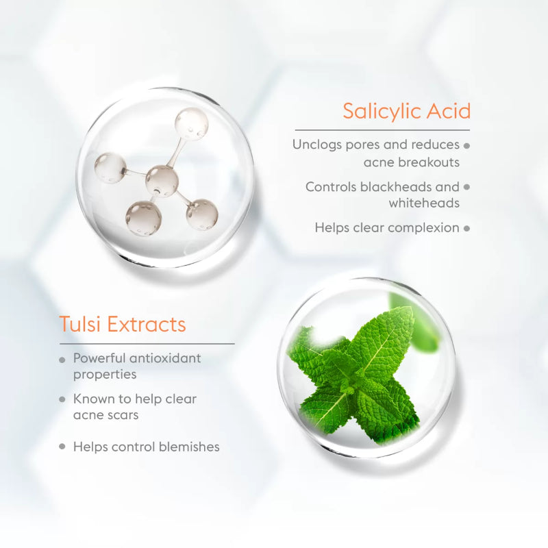 VLCC Acne Defense Serum Face Wash with Salicylic Acid & Tulsi 150ml