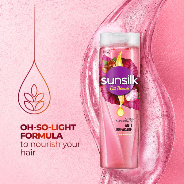 Sunsilk Oil Blends Anti Breakage Shampoo With Onion & Jojoba Oil 380ml