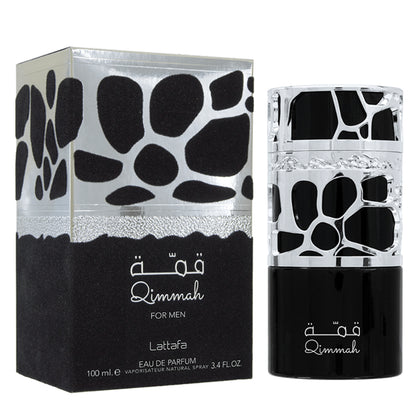 Lattafa Qimmah Eau De Parfum 100ml – Long Lasting Original Bold Woody Masculine Fragrance for Men