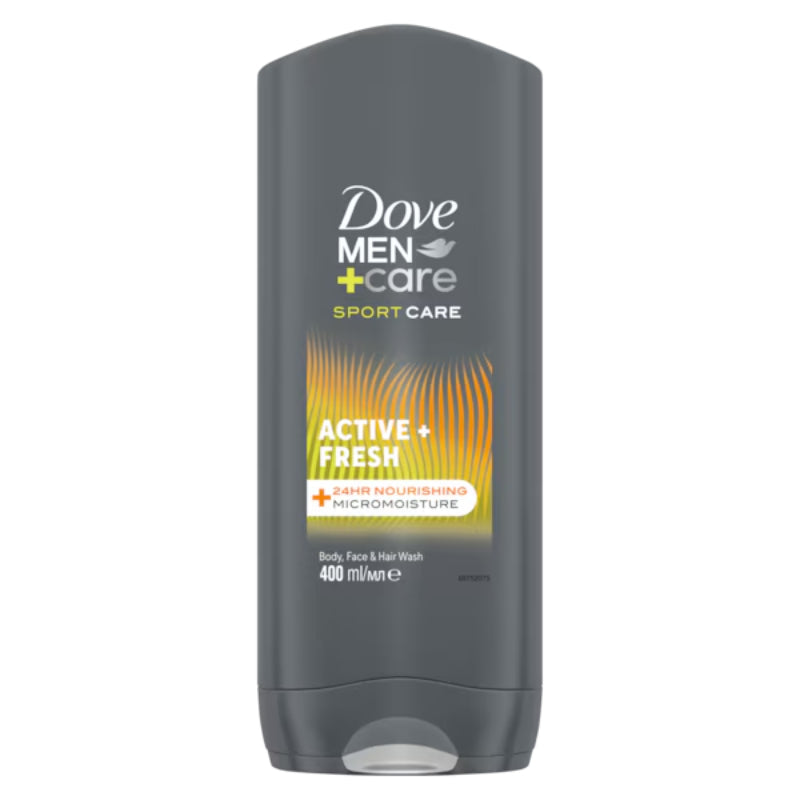Dove Men+Care Sport Active Fresh 3-in-1 Body Wash Shower Gel 400ml