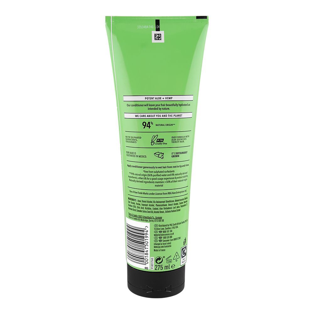 Herbal Essences Sulfate Free Potent Aloe + Hemp Repair & Smooth Conditioner 275ml