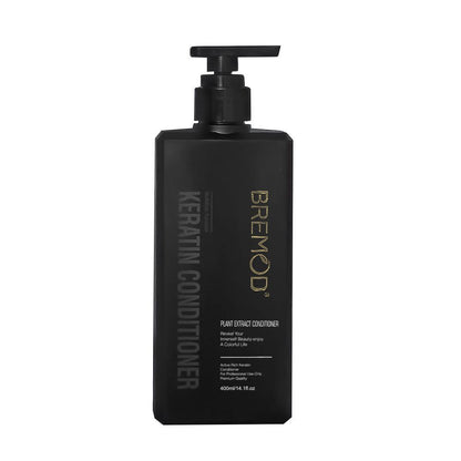 Bremod Keratin Plant Extract Conditioner 400ml – Deep Repair & Smoothening Hair Conditioner for Soft, Shiny & Frizz Free Hair