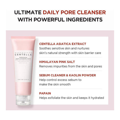 SKIN1004 Madagascar Centella Poremizing Deep Cleansing Foam 125 ml Deep Pore Cleansing & Oil Control (K Beauty)