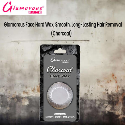 Glamorous Face Hard Wax, Smooth, Long-Lasting Hair Removal (Charcoal)