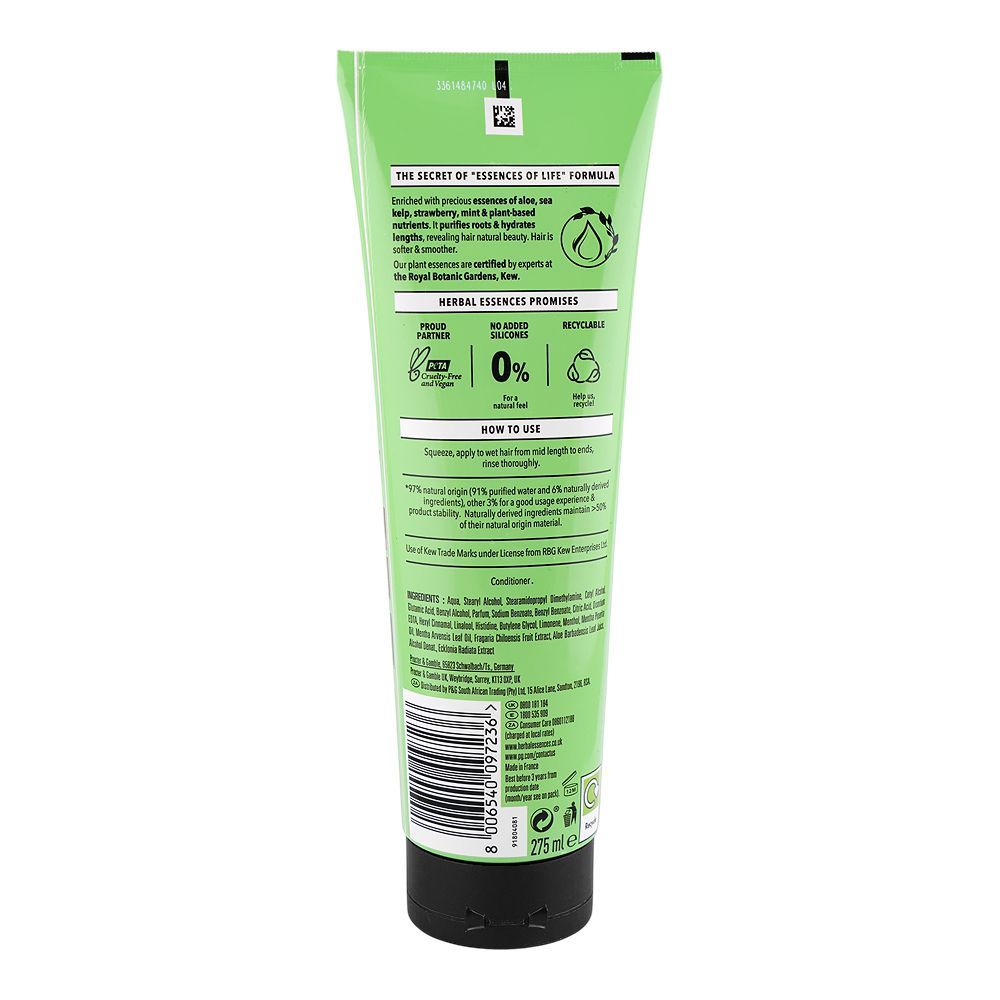 Herbal Essences Bio Renew Purify & Hydrate Conditioner Silicone Free 275ml